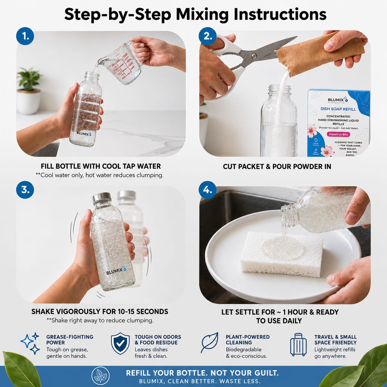 Step-by-step mixing