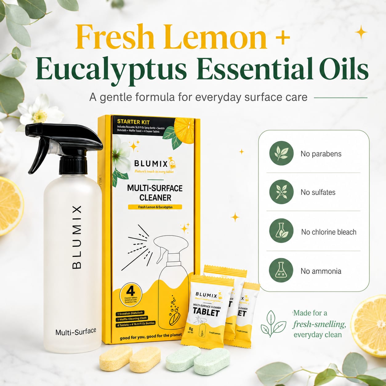 Lemon & eucalyptus oils